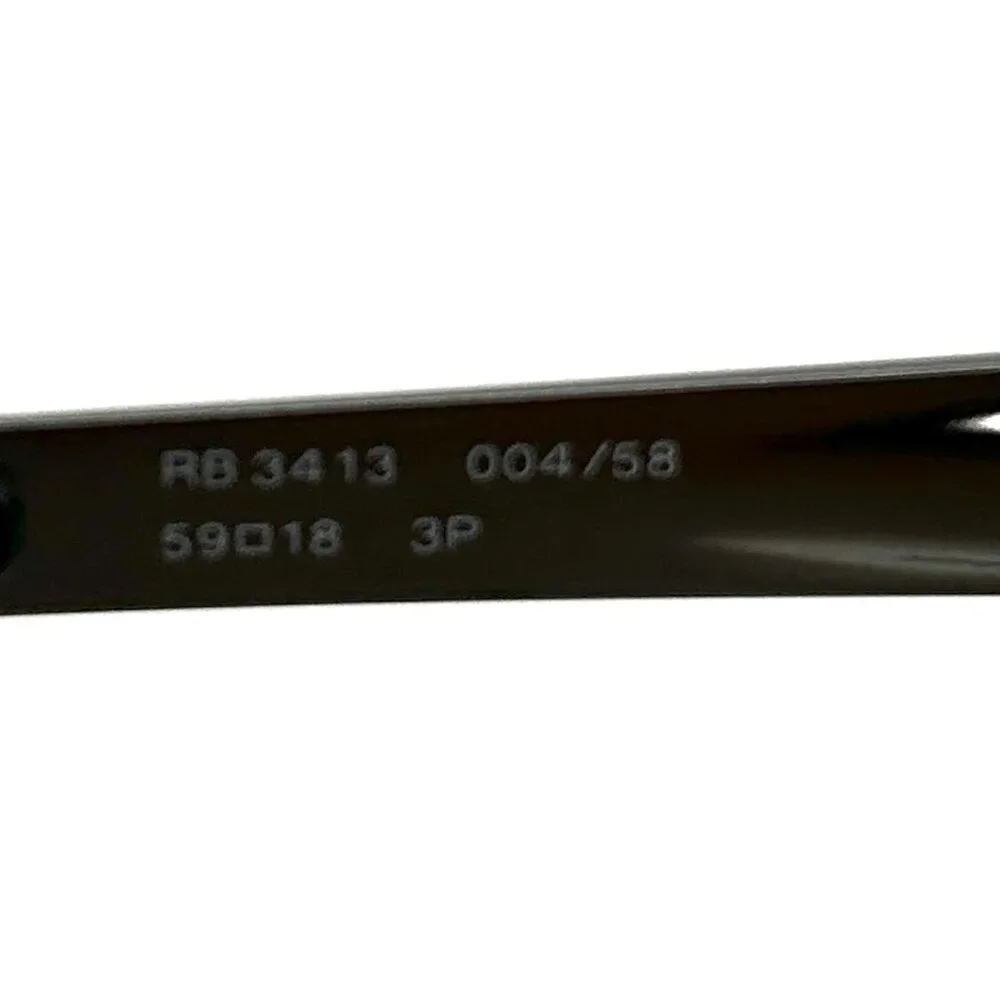 RAY-BAN Men's RB 3413 Gun Metal Silver Black Sunglasses Glasses Frames
